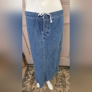 GAP Relaxed Fit Blue Denim Skirt